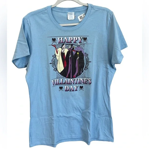 Disney Villain Valentines Day 💜 Graphic Tee NWT XL - Picture 3 of 5